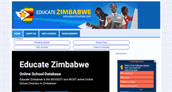 Desktop Screenshot of educatezimbabwe.com