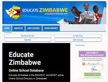 Tablet Screenshot of educatezimbabwe.com